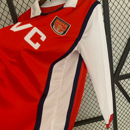 Arsenal longsleeve home jersey. Season 98/99