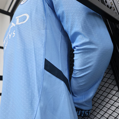 Manchester City longsleeve home jersey. Season 24/25 (Player Version)