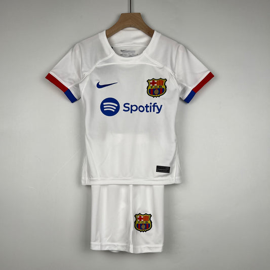 Barcelona away kids set. Season 23/34
