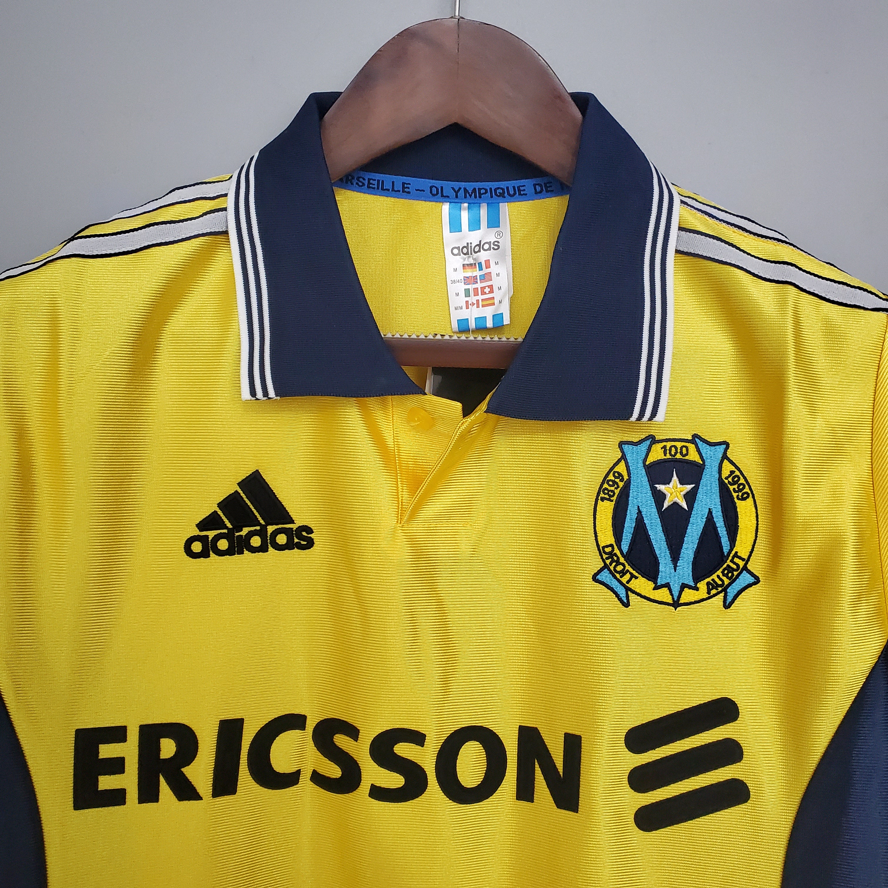 Marseille Olympique away jersey. Season 98/99