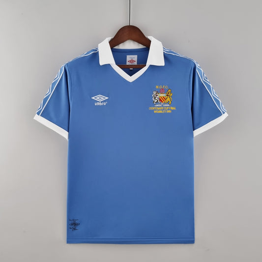 Manchester City home jersey. Season 81/82