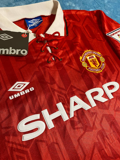 Manchester United home jersey. Season 92/94. Ryan Giggs