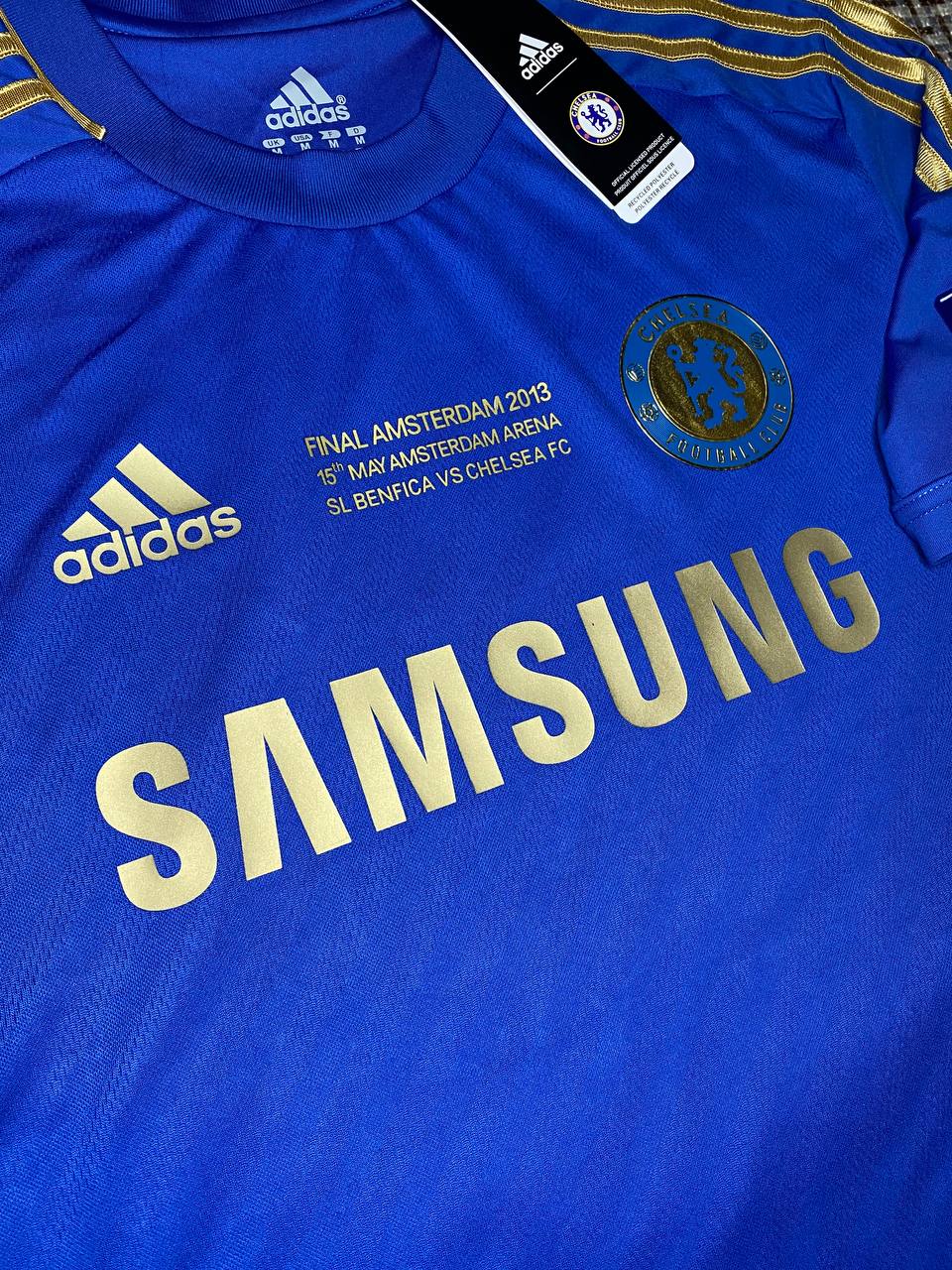 Chelsea Europa League 2013 Final home jersey. Eden Hazard