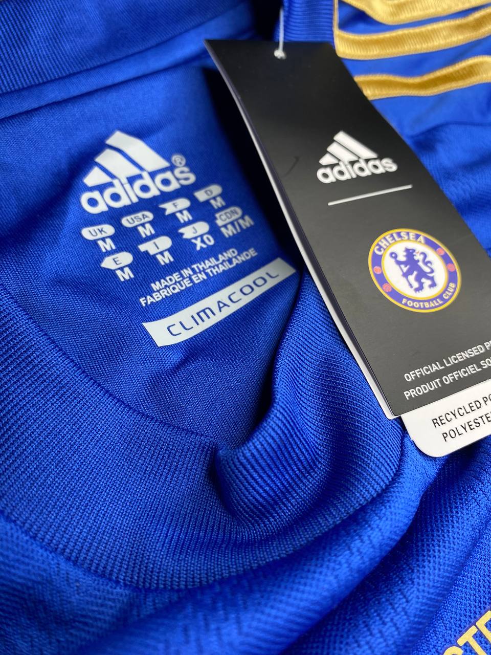Chelsea Europa League 2013 Final home jersey. Eden Hazard