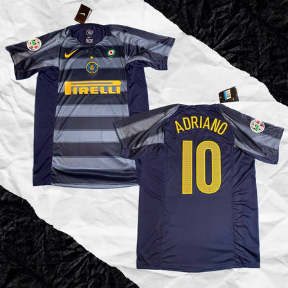 Inter Milan third jersey. Season 04/05. Adriano Leite Ribeiro "Imperador"