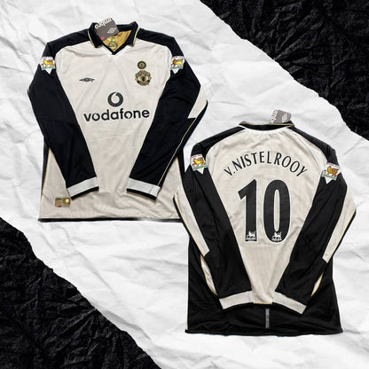 Manchester United 100 years Anniversary double sided away jersey. Season 01/02. Ruud van Nistelrooy.