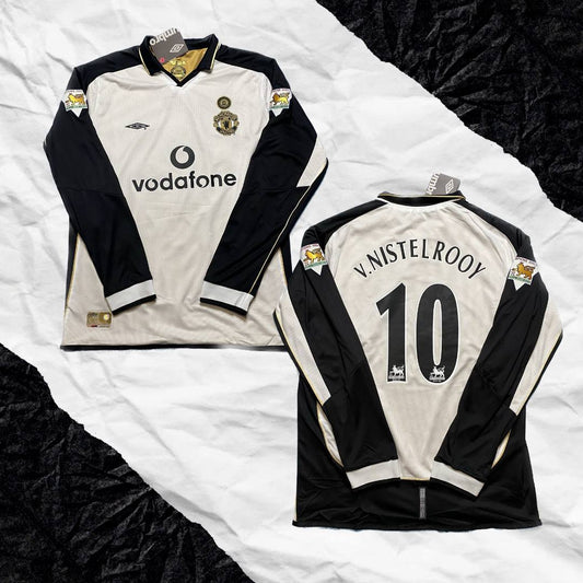 Manchester United 100 years Anniversary double sided away jersey. Season 01/02. Ruud van Nistelrooy.