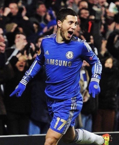 Chelsea Europa League 2013 Final home jersey. Eden Hazard