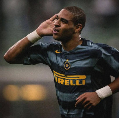 Inter Milan third jersey. Season 04/05. Adriano Leite Ribeiro "Imperador"